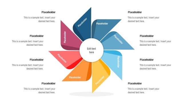 8-Item Flywheel Diagram Template for PowerPoint