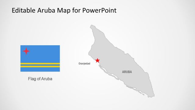 Map of Aruba PowerPoint