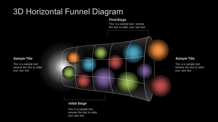 3D PPT Template Funnel Diagram