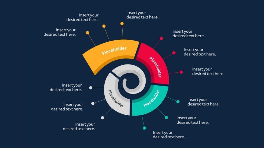 Infographic Layout Diagram Spiral 