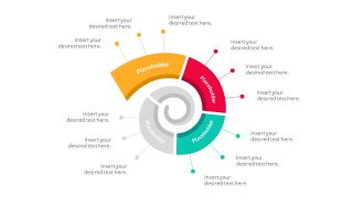 PPT Spiral Diagram Editable Slide