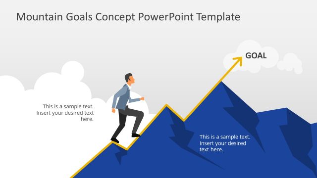 Mountain Goals Concept PowerPoint Template