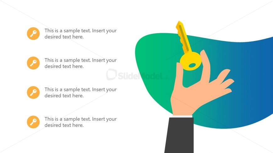 PowerPoint Key Shapes for Conclusion