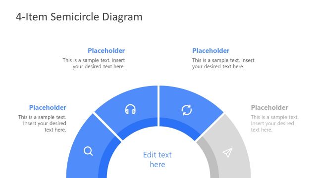 Infographic Semicircle Process PowerPoint