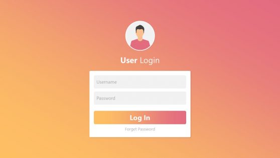 Presentation of Login Mockup Page