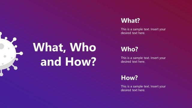 COVID-19 What Who How Slide