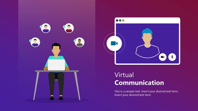 Virtual Communication Video Conference PowerPoint