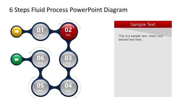 Flat Diagram of Fluid Style PPT