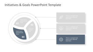 Curved 3 Segments Cycle Process Infographics 