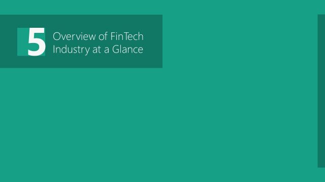 Overview PPT FinTech Industry at a Glance