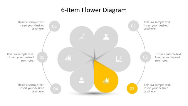 Step 3 Flower Diagram PowerPoint
