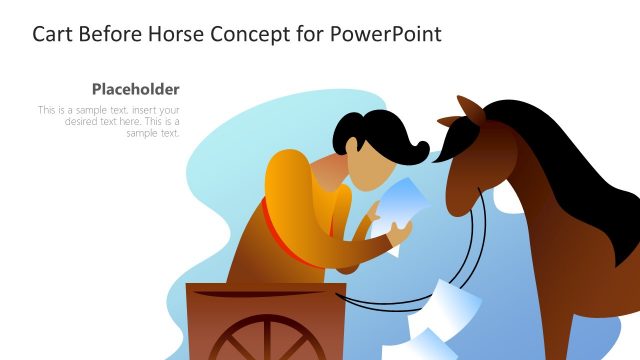Illustration of Cart Before Horse PowerPoint