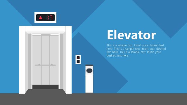Elevator PowerPoint Shapes Template