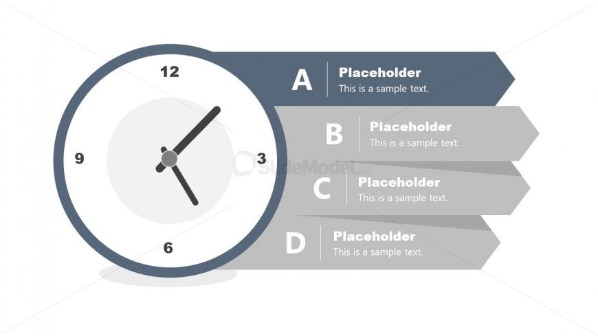 4 Steps PowerPoint Analog Diagram