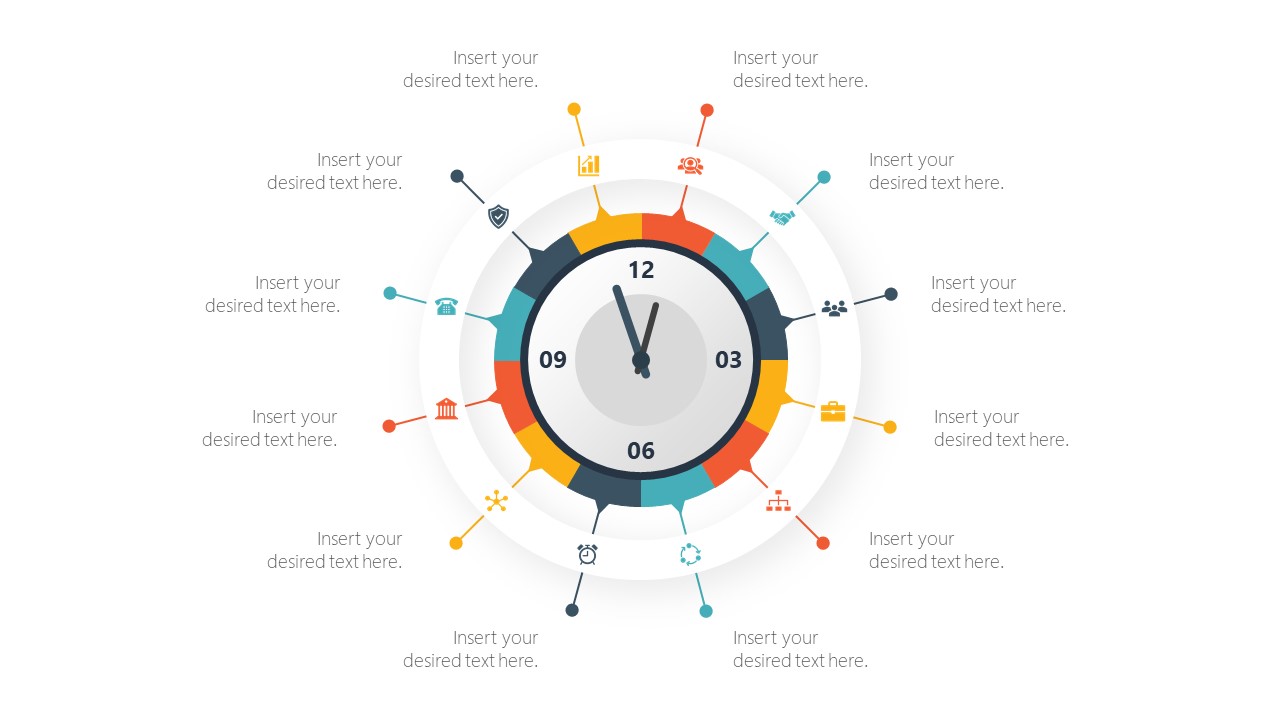 Analog Time Infographic Illustration PPT