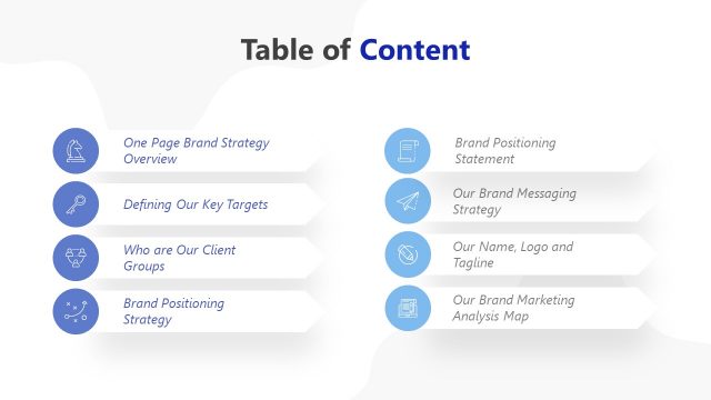 Brand Marketing Table of Content Slide