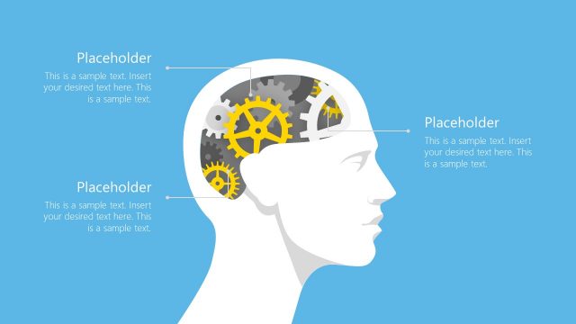 Gears and Human Head PowerPoint