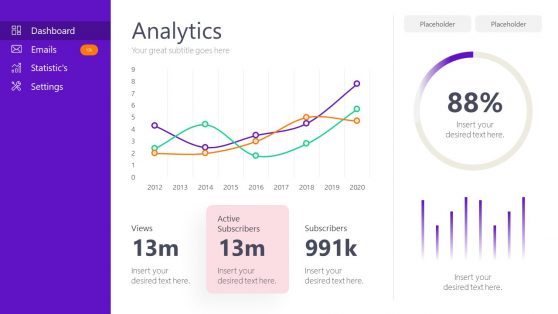 Analytics Dashboard PowerPoint Template