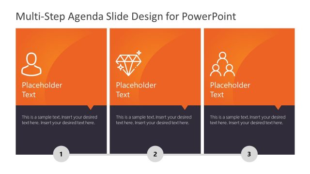 Multi-step Agenda Slide PowerPoint Template