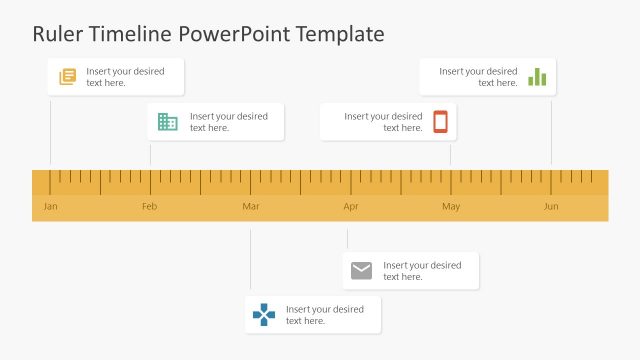Ruler Shape PowerPoint Timeline