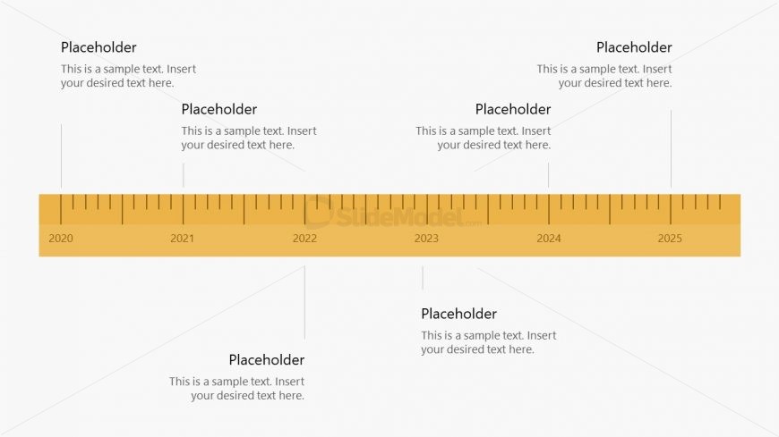 Editable PowerPoint Timeline Diagram 