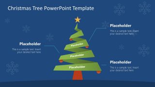 Presentation of Pine Tree for Christmas