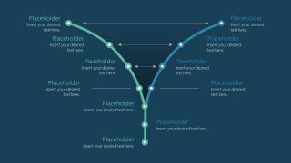 Curved Roadmap Template Diagram 