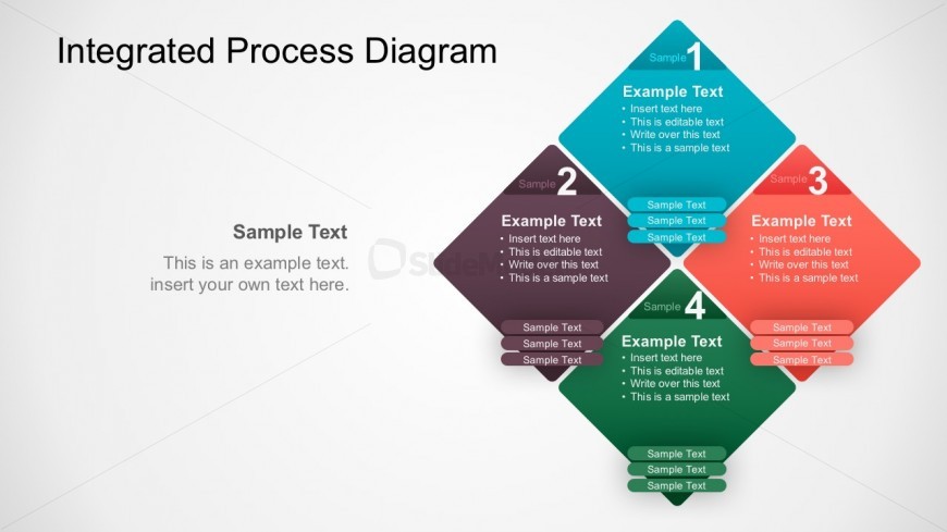 4 Steps Integrated Process Business PowerPoint