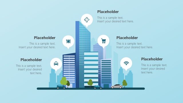 Smart City Concept PowerPoint Shapes
