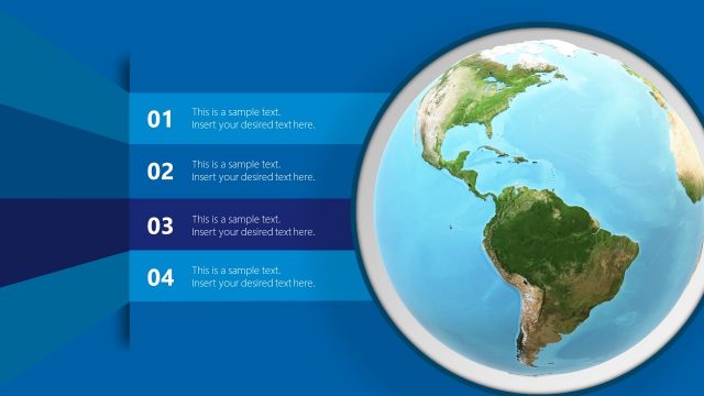 Animated Spinning World Agenda Slide