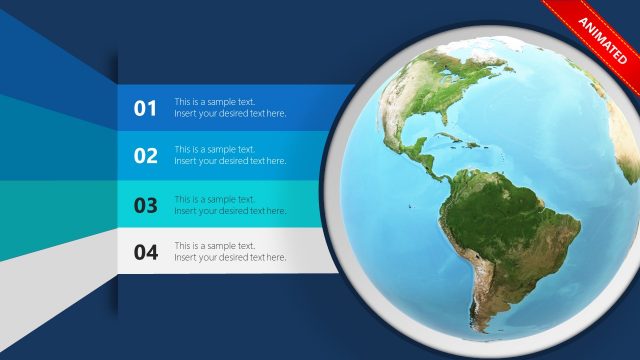 World Spinning Rotation 3D Model PPT