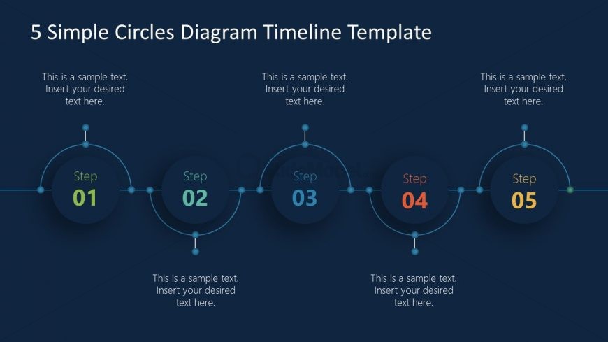 5 Milestones Roadmap PowerPoint