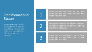 Transformational Factors in Burke-Litwin Model Template