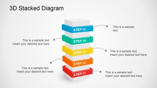 Multi Level 3D Presentation Slide Template