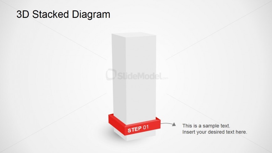 Stacked 3D PowerPoint Diagram