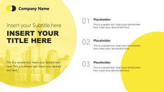 PowerPoint Theme of Backgrounds in Yellow 