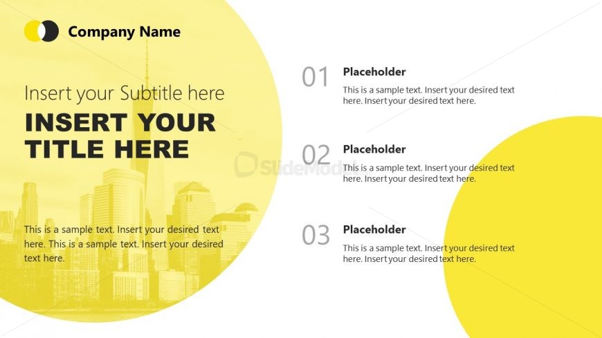 PowerPoint Theme of Backgrounds in Yellow