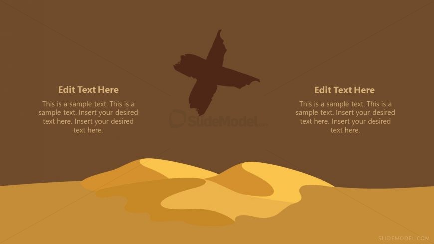 Desert Scene Slide of Treasure Hunt