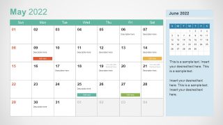Free Marketing Calendar Template 2022 2022 Calendar Powerpoint Templates - Slidemodel