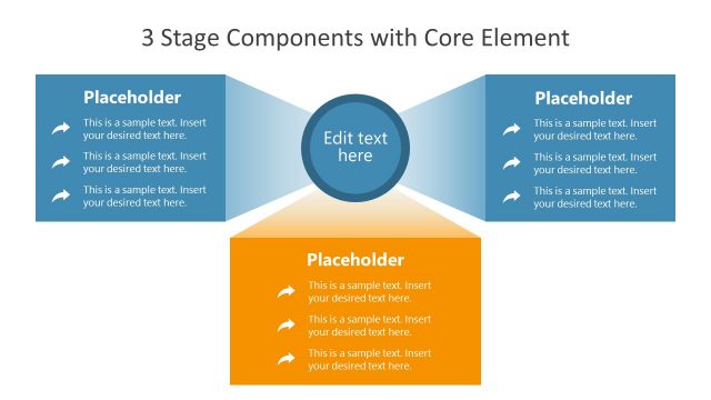3 Stage Components PowerPoint Template