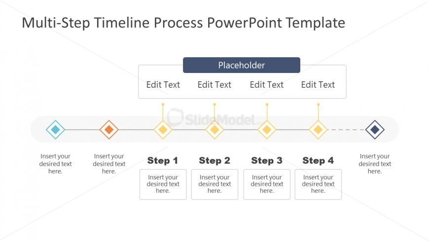 4 Steps Group Timeline PowerPoint Design
