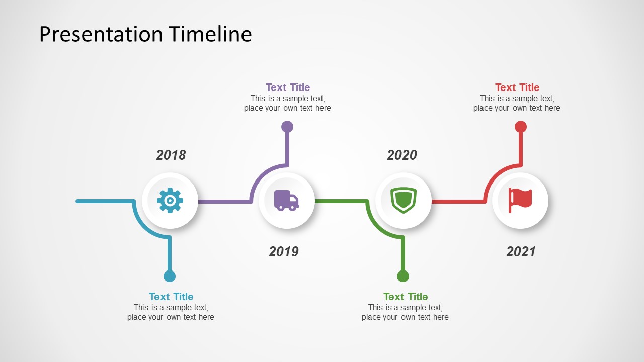 Editable PPT Horizontal Timeline - SlideModel