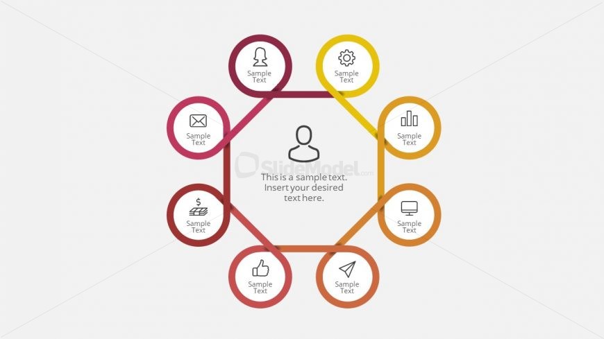 Infographic Twirl Diagram Template in PowerPoint 