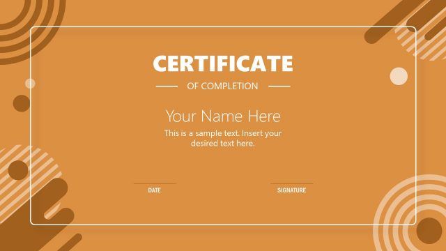 Editable Certificate Templates in PowerPoint