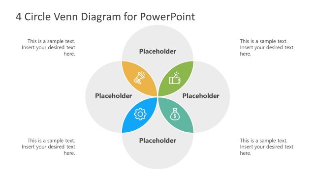 Template of Intersection Venn Diagram Design