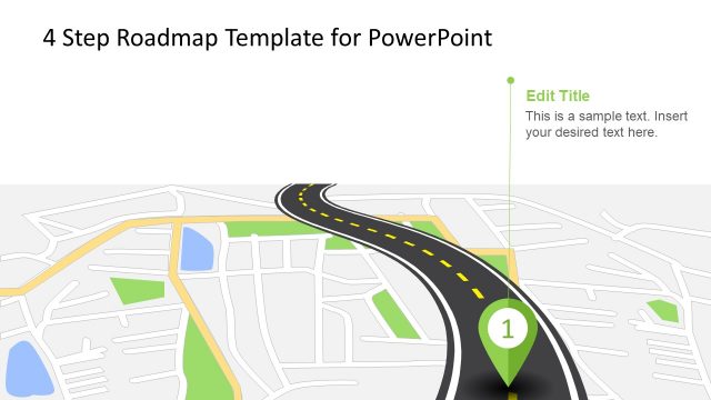 4 Step Roadmap Concept for PowerPoint