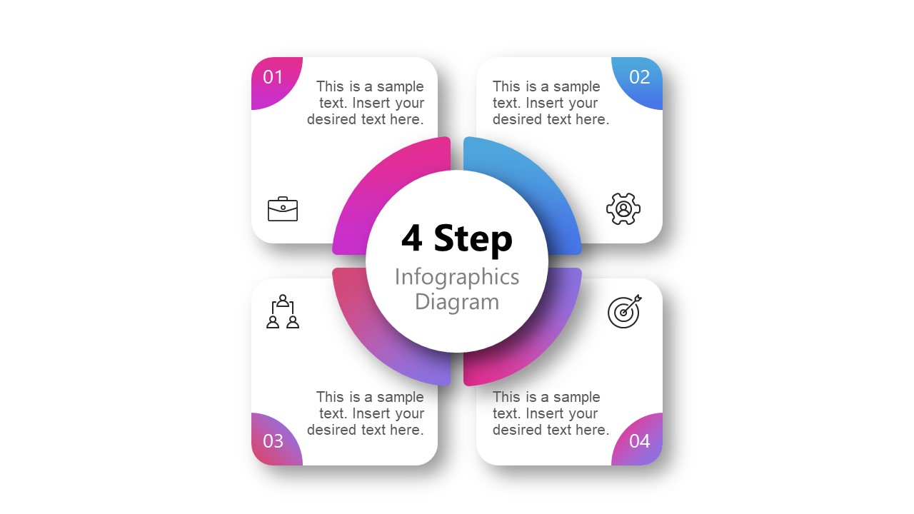 Templates for Infographic Diagram Gradients 