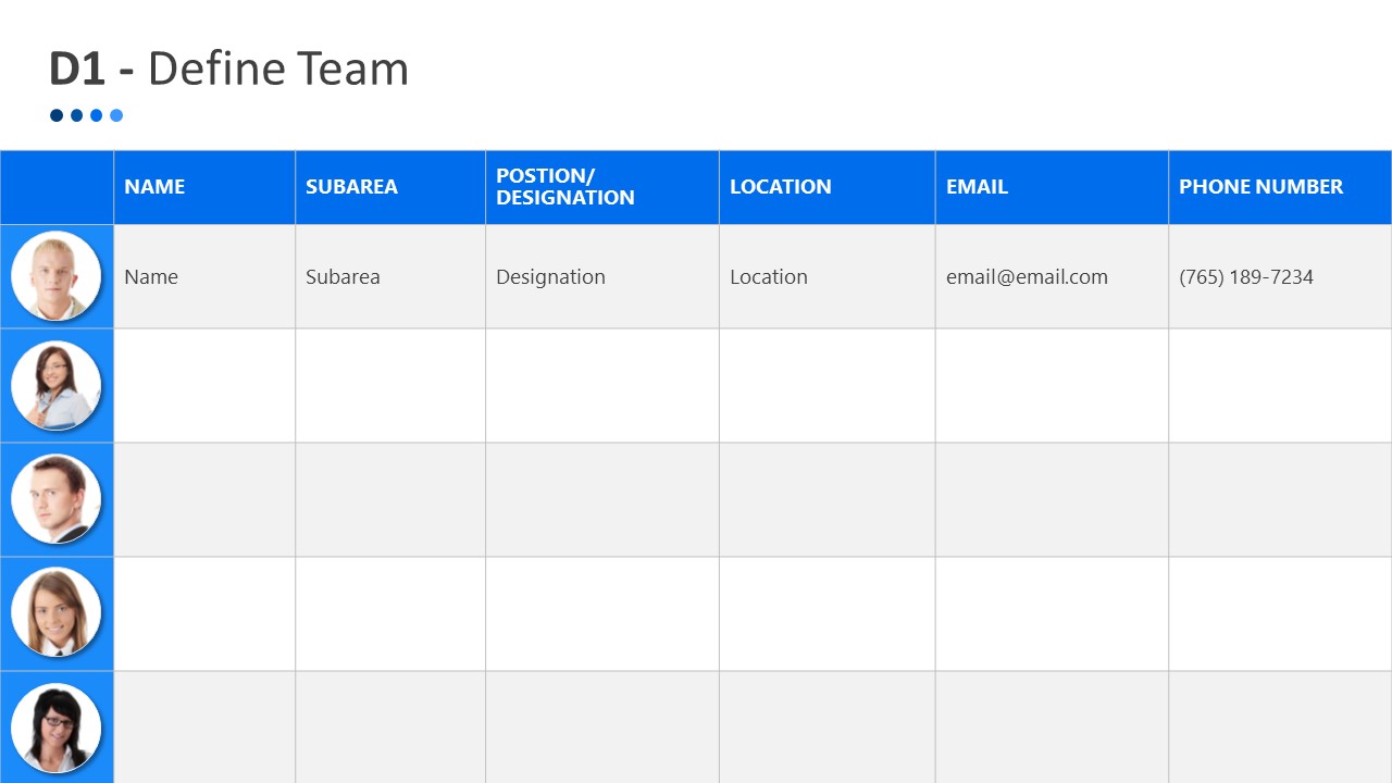 22D Analysis Report Quality System PowerPoint Template Intended For 8d Report Template