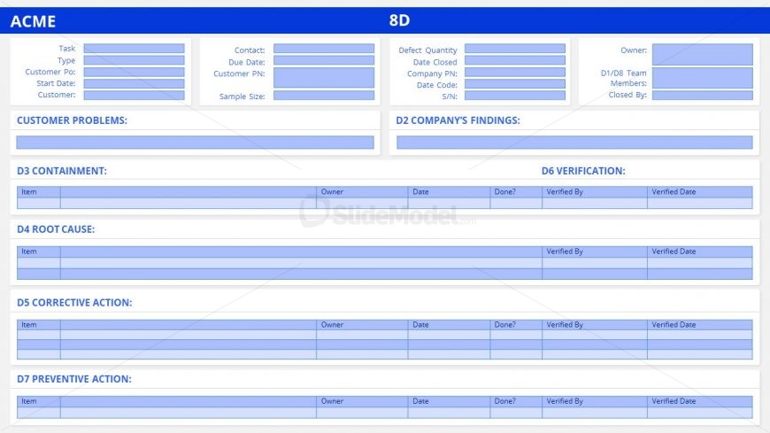 PowerPoint 8D Report Templates
