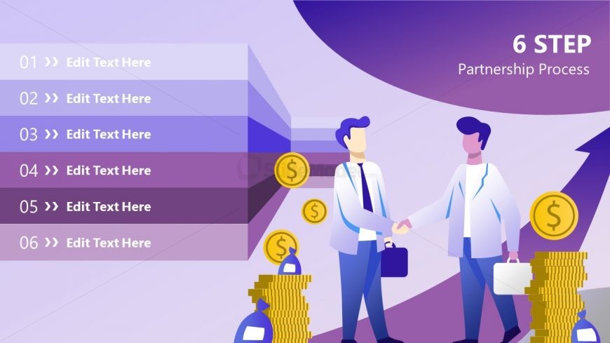 PowerPoint Agenda Presentation for Business Partnership